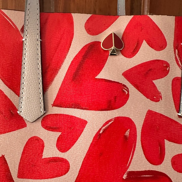 Kate Spade Heart Patterned Tote Bag - Picture 2 of 2